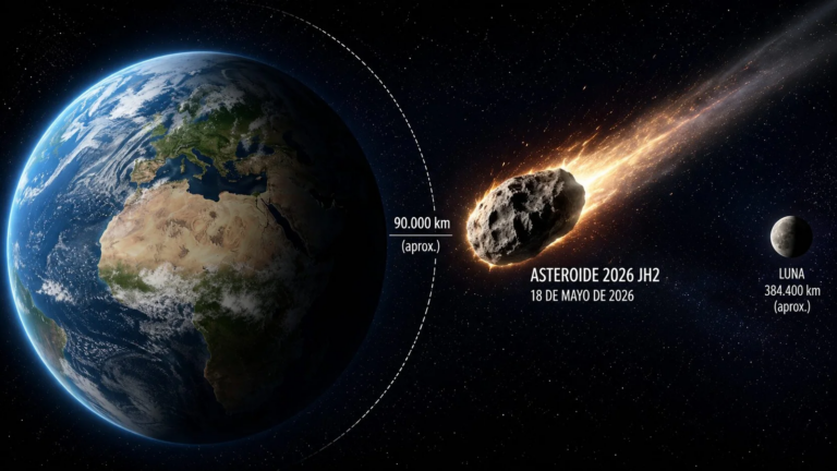 Todo lo que se sabe sobre el Asteroide 2026 JH2 que pasará cerca de la Tierra hoy lunes 18 de mayo