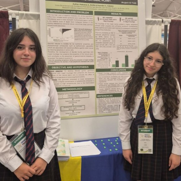Estudiantes chilenas representarán al país en mundial científico de EE.UU.con gomitas anticancerígenas