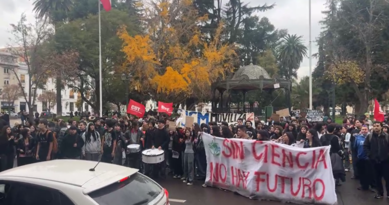 Movilización de la Confech contra políticas educativas del Gobierno tuvo menor participación en Talca