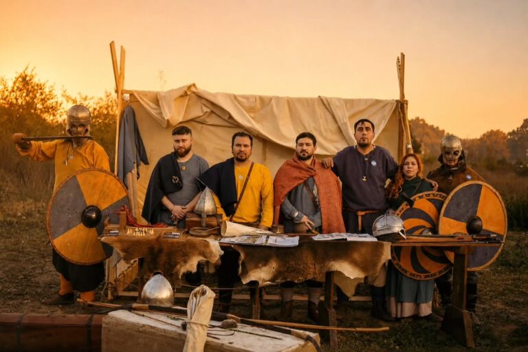 Fundación Historia Viva impulsa talleres gratuitos de oficios ancestrales en Aldea Vikinga de Talca