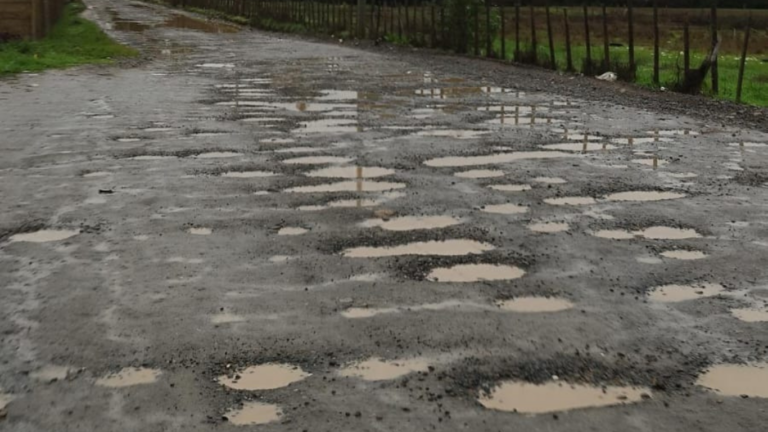 Vecinos denuncian riesgos por mal estado de camino “Caserío Lircay” en Talca