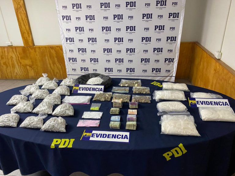 Desarticulan banda de narcotráfico tras operativos en Talca y Curicó: decomisan cocaína, ketamina y éxtasis