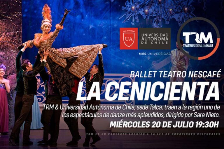 Ballet La Cenicienta llega al Teatro Regional del Maule