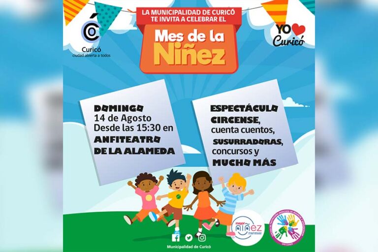 Mes de la niñez se celebrará este domingo en Curicó