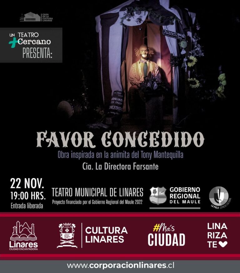 La obra de teatro “Favor concedido” se presentará en Linares