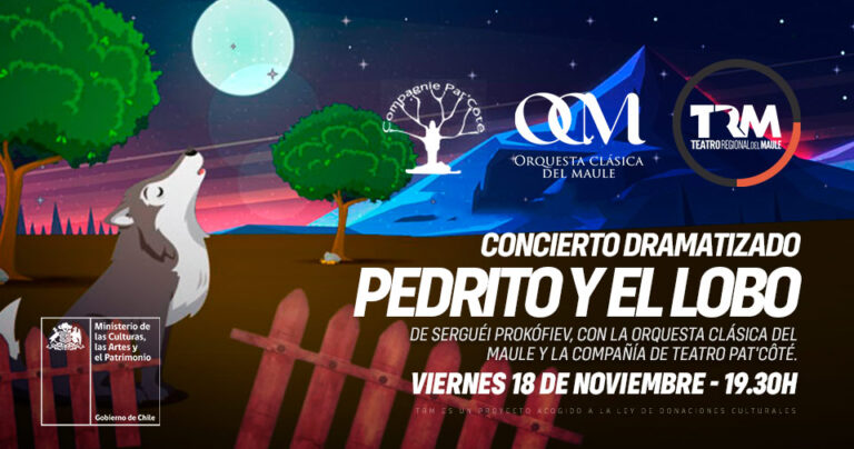 “Pedrito y el Lobo” se presentará en el TRM como un espectáculo que combina el teatro y la música