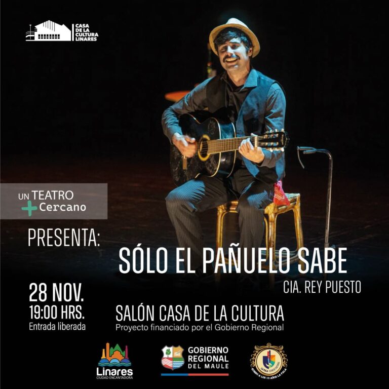 La obra de teatro “Sólo el pañuelo sabe” inspirada en Hernán Nuñez Oyarce se presentará en Linares