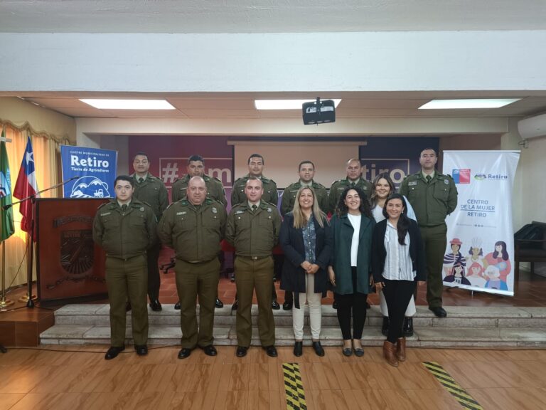 Retiro: Carabineros de la zona se capacitó en “primera acogida” para víctimas de violencia de género