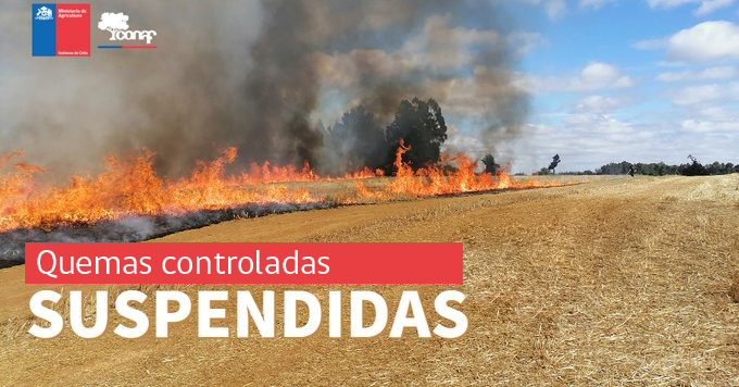 Incendios Forestales: quemas controladas quedan totalmente suspendidas hasta marzo 2023