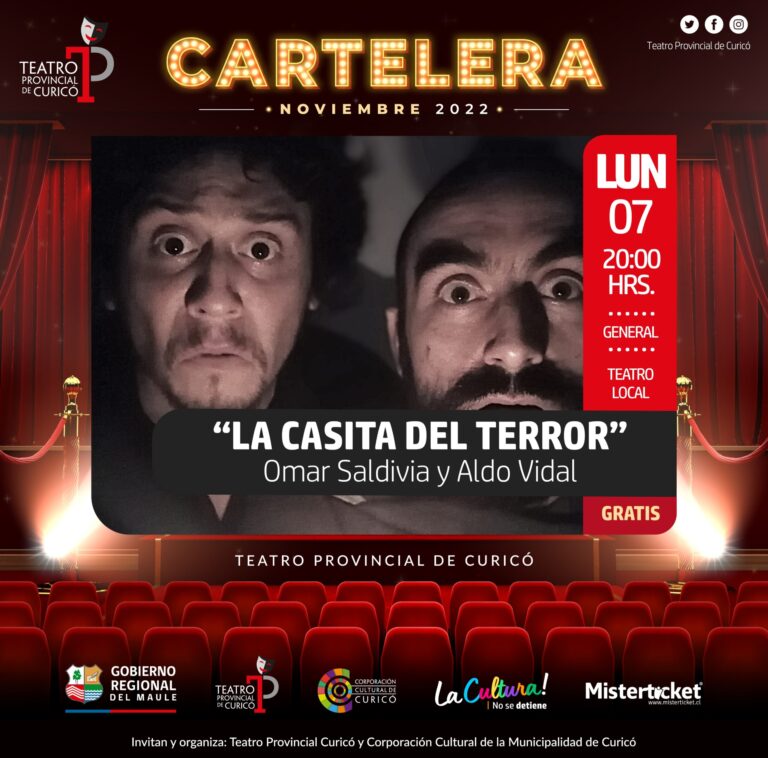 “La casita del terror” llenará de sustos el Teatro Provincial de Curicó