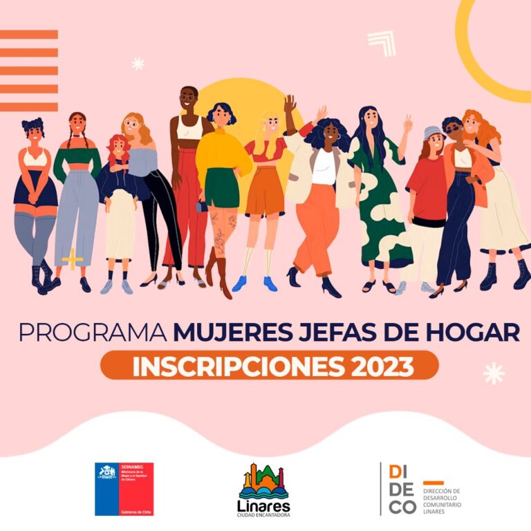 Linares: Ya están abiertas las inscripciones para el programa Mujeres Jefas de Hogar 2023