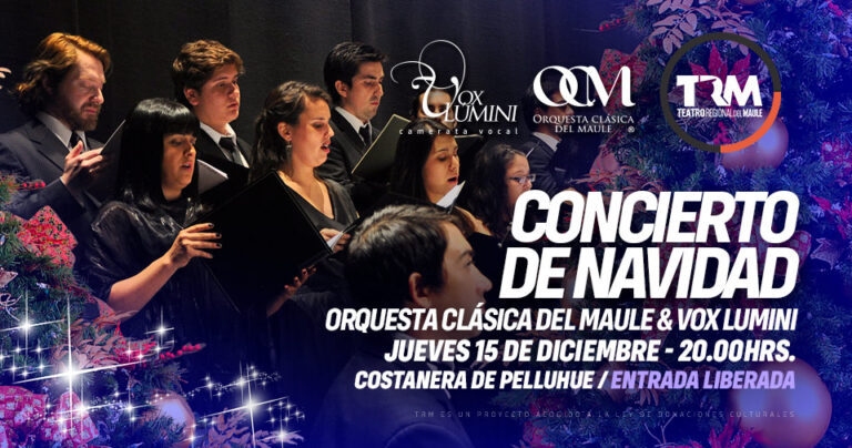 Pelluhue: Orquesta Clásica del Maule dará un concierto de navidad al aire libre