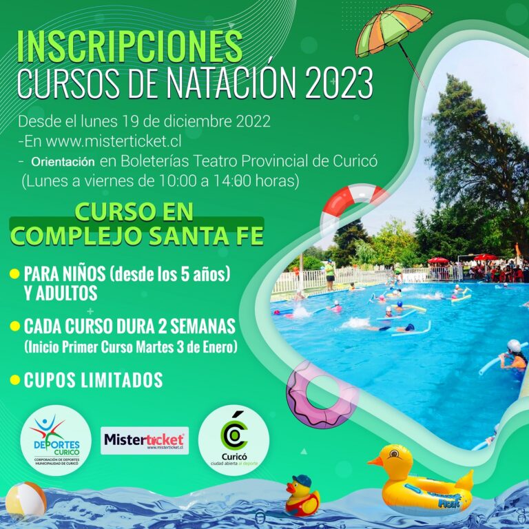 Curicó: Ya están abiertas las inscripciones para el ciclo de natación 