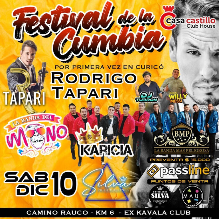 Ex vocalista de Ráfaga actuará mañana en el Festival de la Cumbia en Curicó