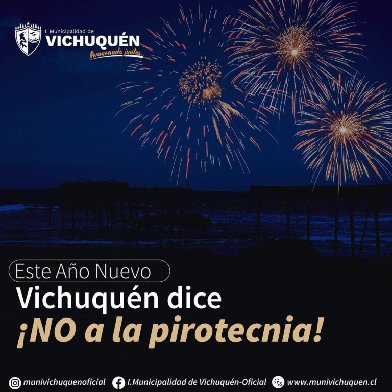 Vichuquén celebra el año nuevo sin fuegos artificiales