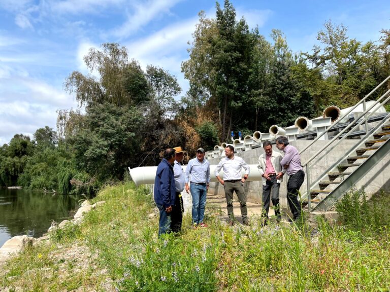 Solicitan al MOP Maule reinstalar bombas que elevan el agua del Río Claro al Canal Pencahue