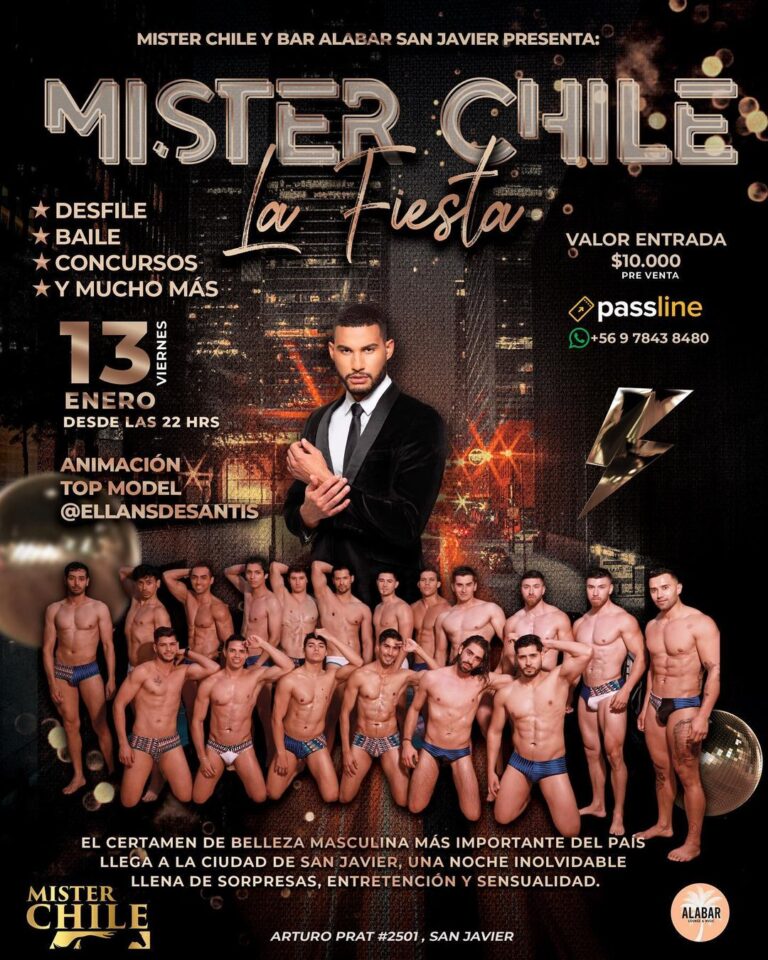 La importante competencia de belleza Mister Chile llegará a San Javier