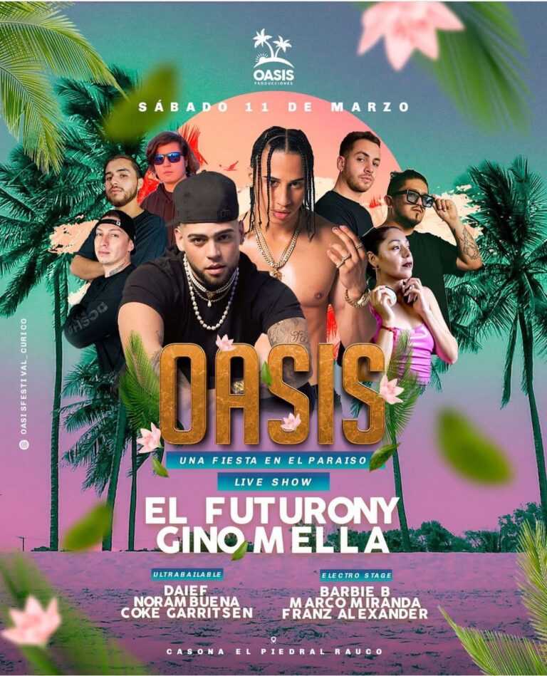 Curicó: ¡La última y mejor noche del verano se vivirá con Oasis Festival!