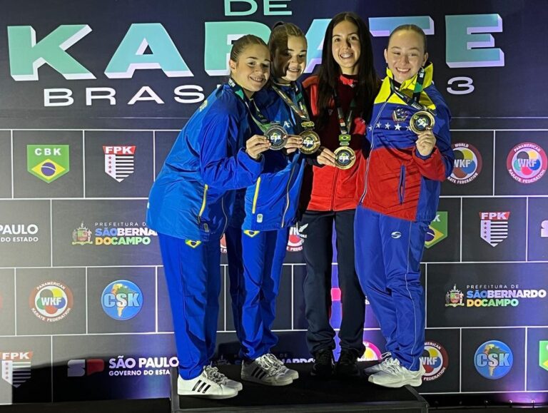 Curicana Agustina Ormazábal obtiene bronce en Sudamericano de Karate en Brasil