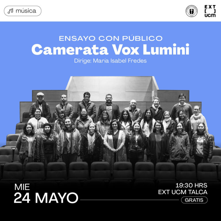 Camerata Vocal Vox Lumini de Talca presentará un ensayo abierto a todo público este 24 de mayo