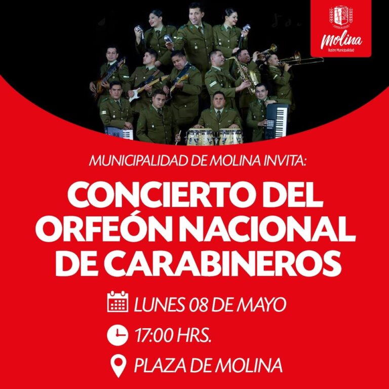 Mañana se presenta el Orfeón Nacional de Carabineros en Molina