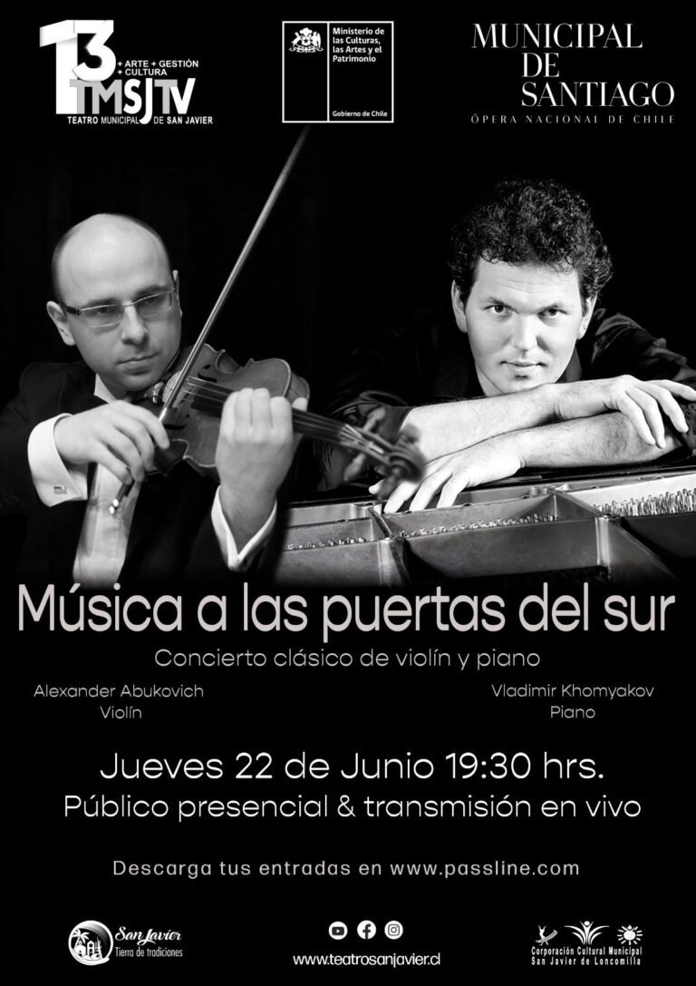 San Javier: Concierto “Música a las Puertas del Sur” llega a la comuna este 22 de junio