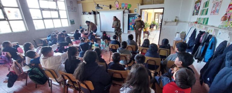 Linares: Carabineros realiza actividades de autocuidado y prevención en colegios de la comuna