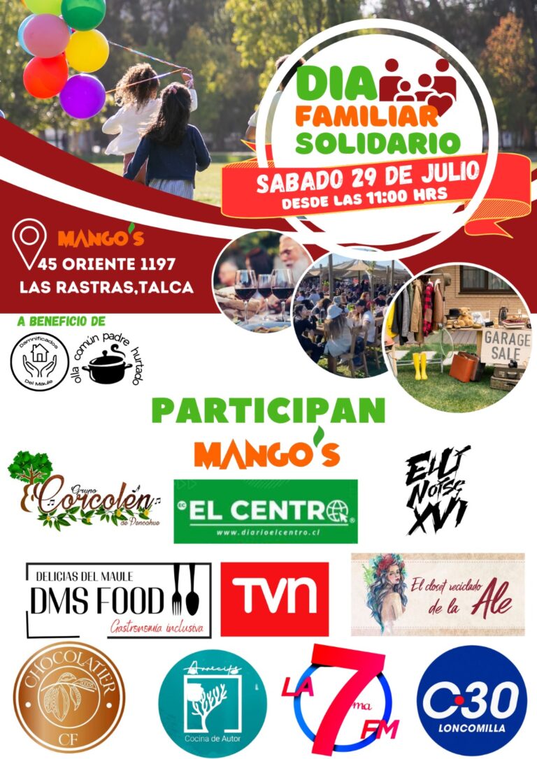 Talca: Día Familiar Solidario llega a la comuna