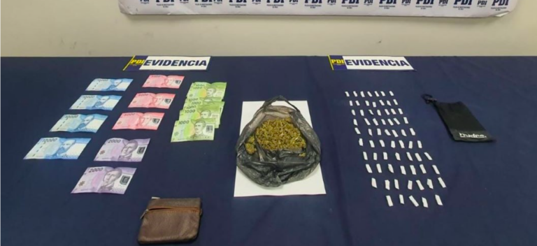 Linares: Detienen a dos sujetos por tráfico de marihuana y cocaína