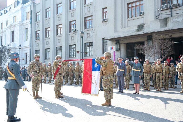 Ceremonia de Juramento a la Bandera se llevó a cabo este día lunes en Talca