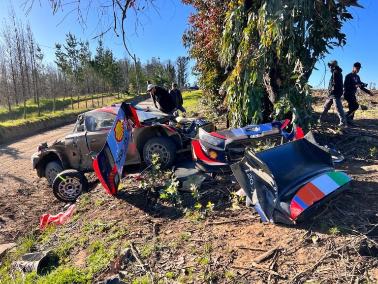 WRC Chile: Lappi protagonizó fuerte accidente en su Hyundai y no pudo terminar el primer tramo