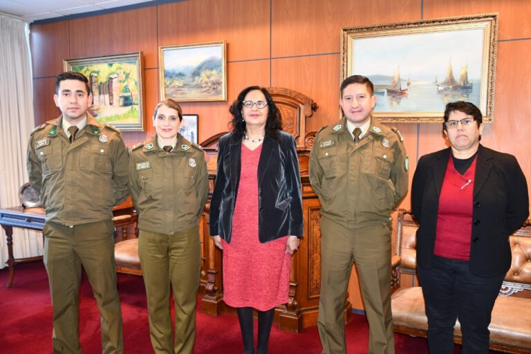 Presidenta de la Corte de Apelaciones de Talca recibió a la Dirección de Derechos Humanos de Carabineros