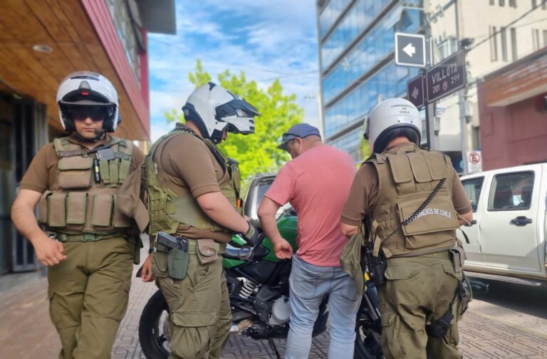 Curicó: Ronda focalizada de Carabineros e inspectores de seguridad terminó con un detenido