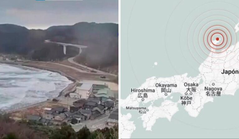 Terremoto en Japón de  7.5: Tsunami con grandes Olas