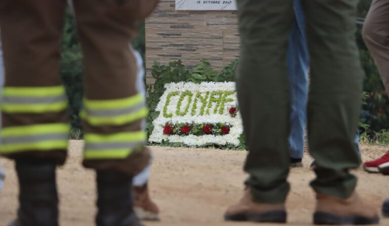 Conaf Maule homenajeó a brigadistas fallecidos en Vichuquén