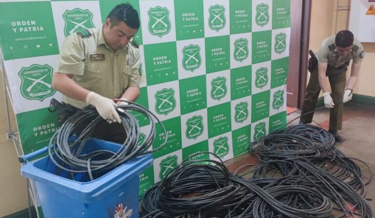 Operativo policial consiguió detener robo de cables en Constitución