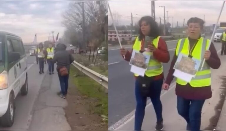 Caminata para exigir una vivienda terminó en Curicó: Mujer y su hija se devolvieron en bus