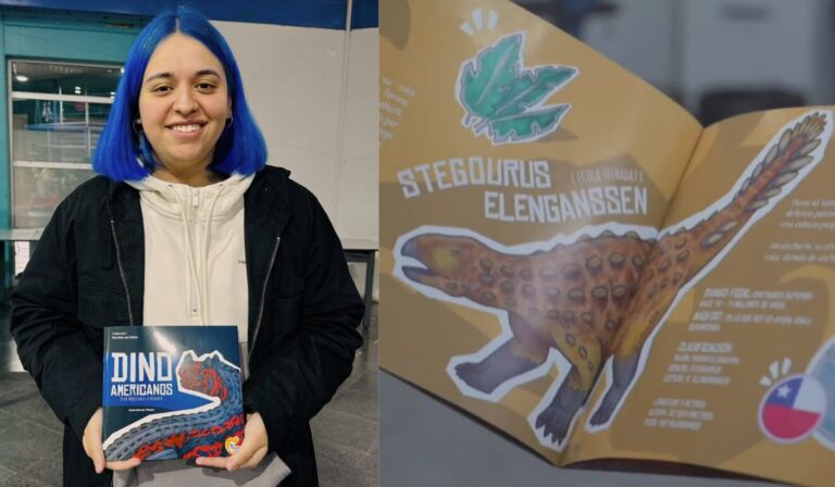 Estudiante talquina lanzó libro con ilustraciones “Dinoamericanos, desde México a la Patagonia”