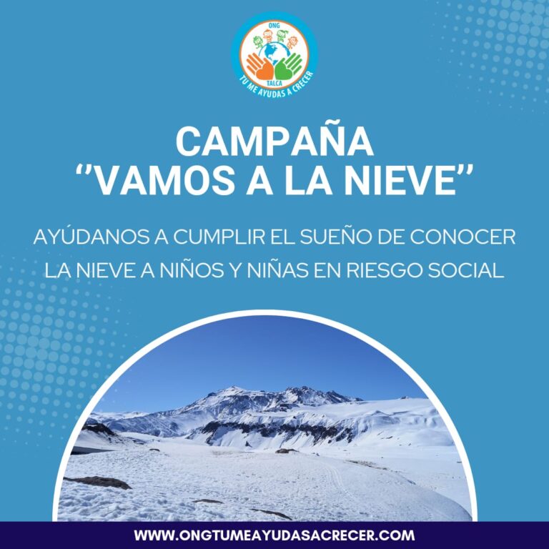 ¡Vamos a la nieve! ONG realiza campaña para llevar de viaje a niños talquinos en riesgo social