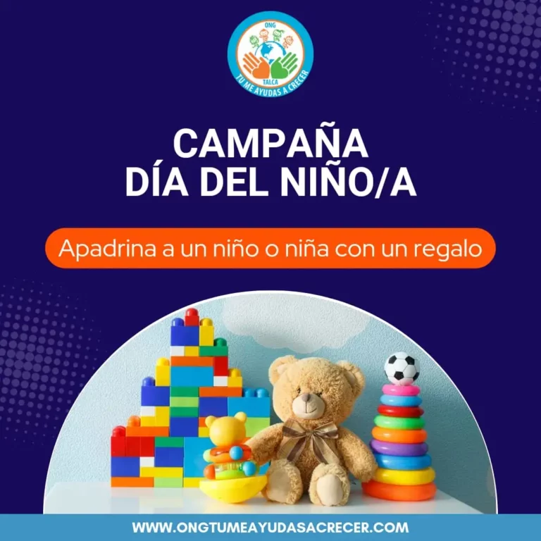 Un regalo en su día: ONG de Talca realiza campaña para apadrinar a niños en riesgo social