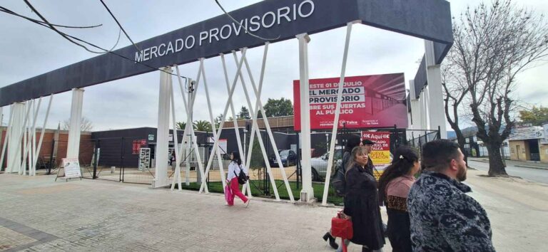 A un mes de abrir sus puertas: Mercado provisorio de Talca se convirtió en un éxito rotundo