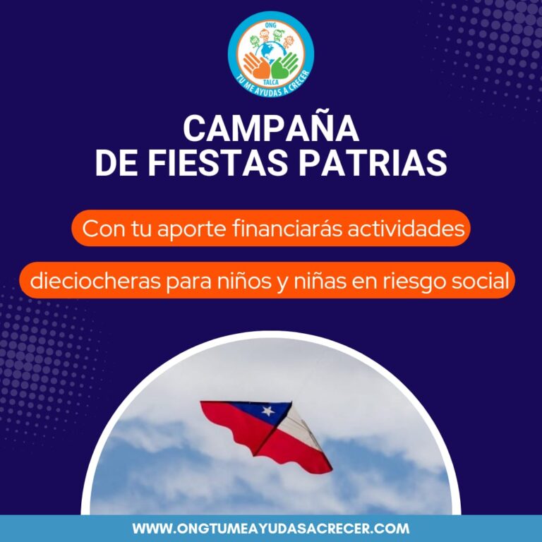 ¡Súmate a la Campaña! ONG busca financiar fiestas patrias para niños en riesgo social