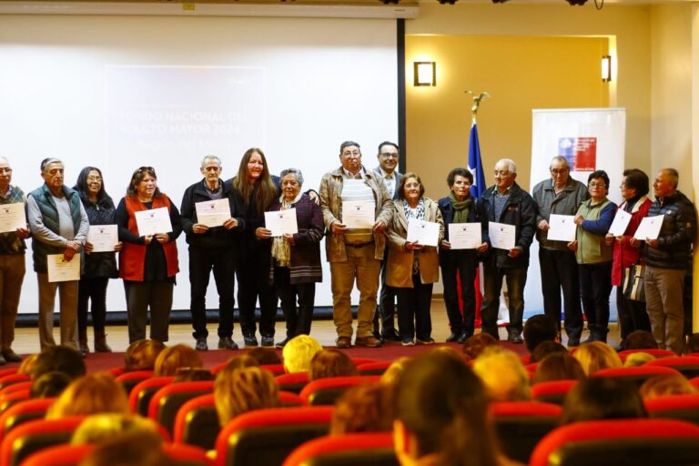 Clubes de adultos mayores de Cauquenes y Curicó celebran la adjudicación del Fondo Nacional 2024