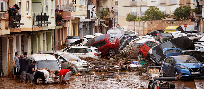 Dramáticos registros del intenso temporal en España que ha dejado al menos 64 muertos