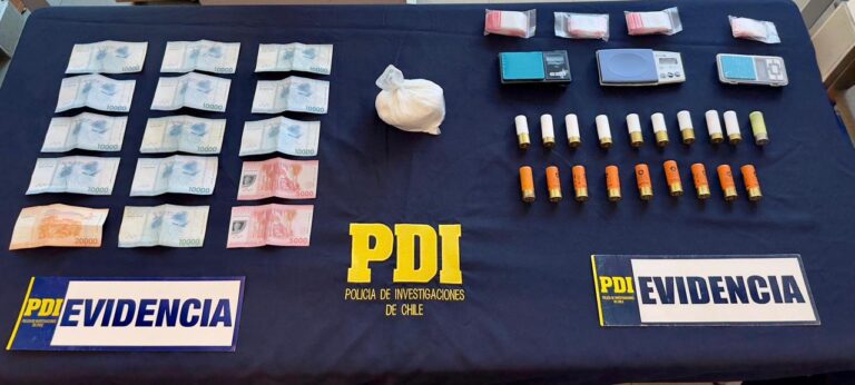 Detienen a imputado por venta de cocaína a domicilio en comunas de la provincia de Linares