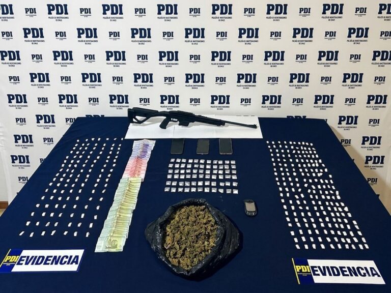 PDI desarticula banda familiar por microtráfico de droga en Curicó: madre e hijo fueron detenidos