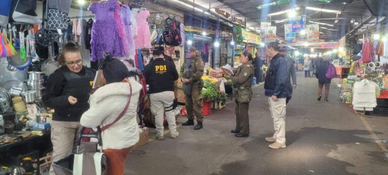 Operativo policial en Curicó deja 70 detenidos y decomiso de armas y drogas