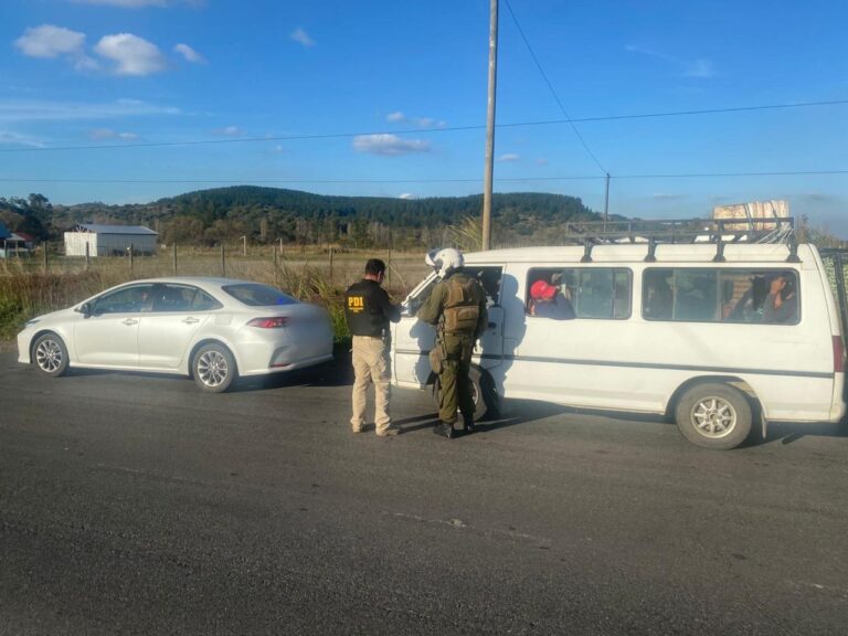Fiscalización migratoria a transporte de trabajadores agrícolas deja nueve denunciados en el Maule