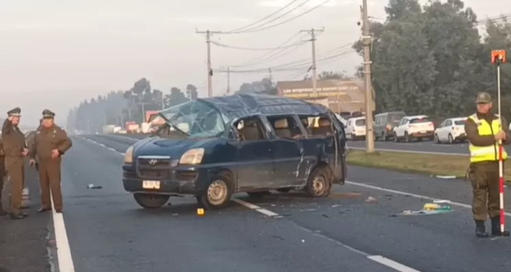 Sube a dos la cifra de muertos tras grave volcamiento en la Ruta 5 Sur en San Rafael