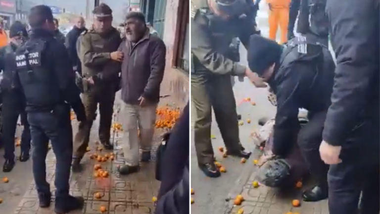 Video viral desata polémica por violento actuar de inspector municipal contra vendedor ambulante en Curicó